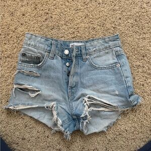 Distressed Denim Women Shorts